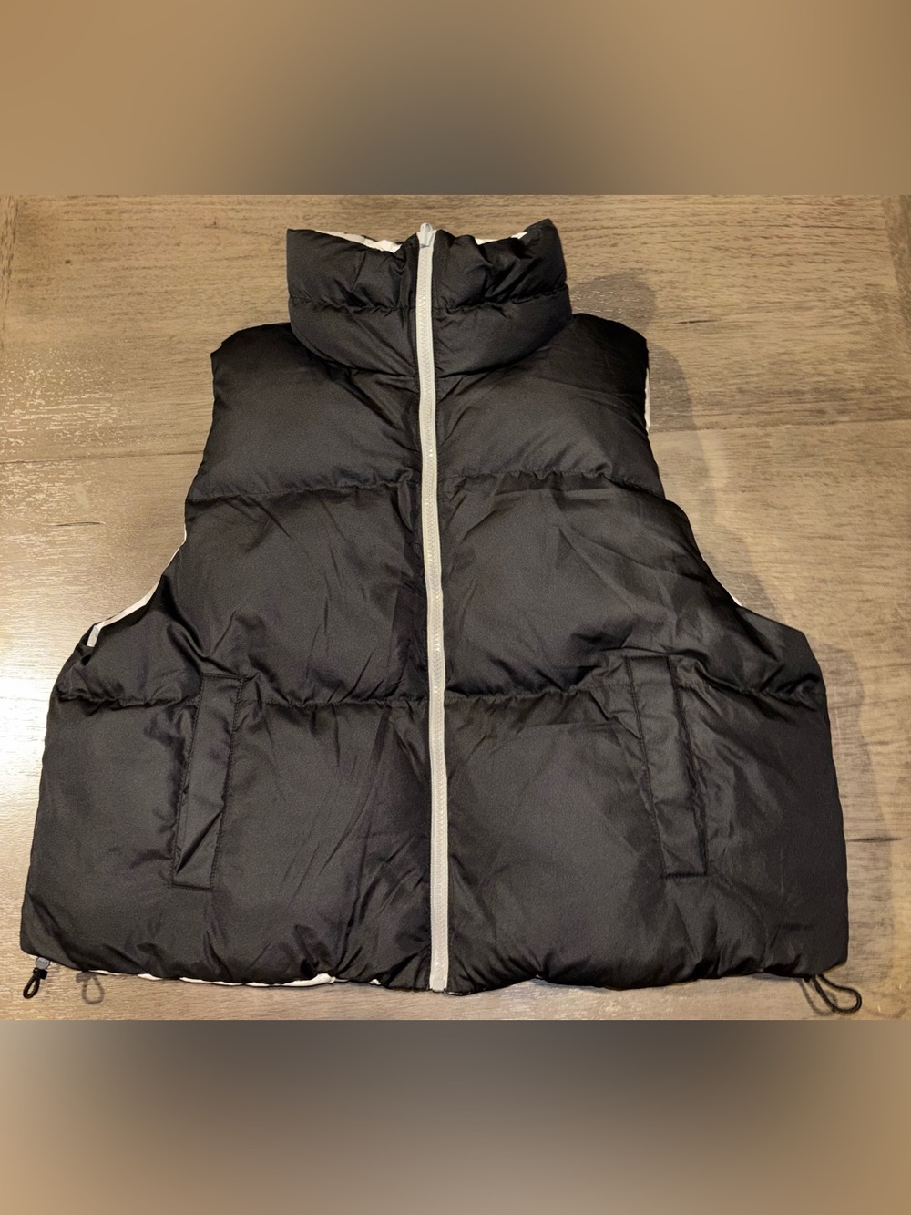 all in motion Black Quilted Reversal Vest